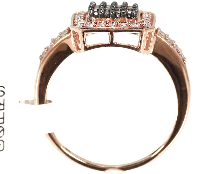 10k Rose Gold Brown Diamond Fashion Ring 0.55 ct - Image 4