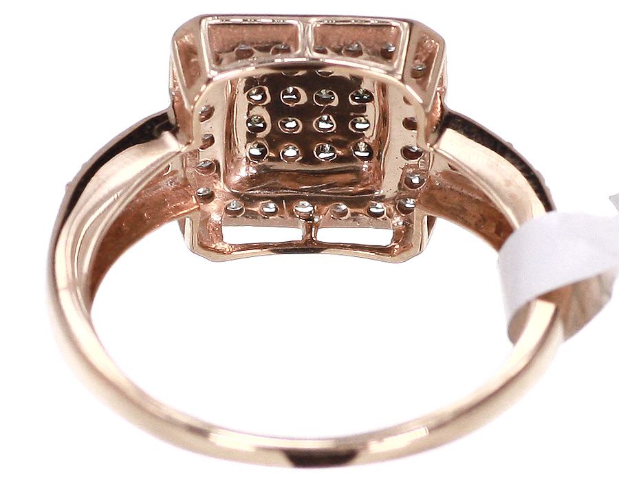 10k Rose Gold Brown Diamond Fashion Ring 0.55 ct